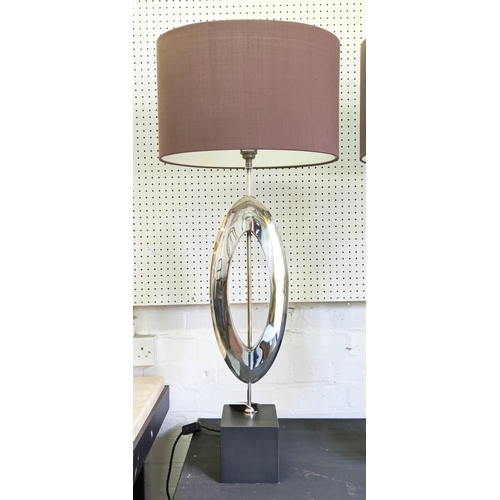 300 - PORTA ROMANA MANHATTAN TABLE LAMPS, a pair, with Porta Romana shades, 94cm H in total. (2)