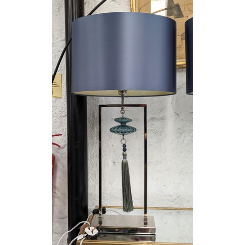 306 - HEATHFIELD & CO CONSTANCE TABLE LAMPS, a pair, with shades, 90cm H. (2)