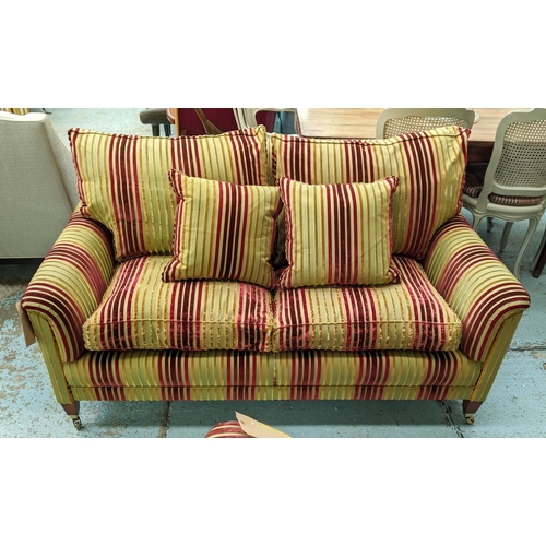 328 - SOFA, 154cm W, upholstered in Zoffany Rossini fabric.