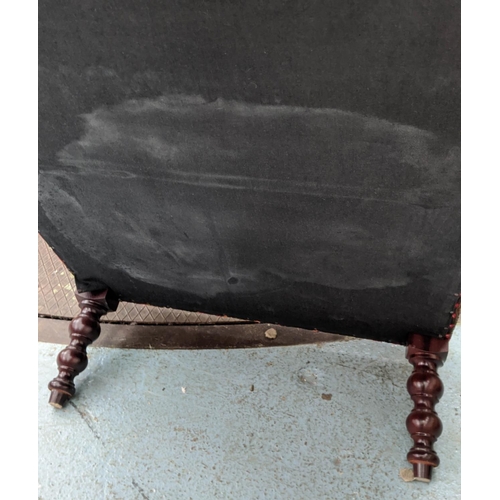 358 - GEORGE SMITH SIGNATURE STOOL, 105 L x 75cm D x 38cm H, kelim upholstered.