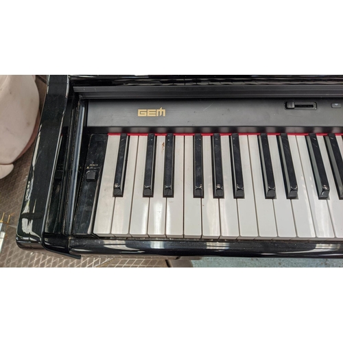 405 - GEM BABY GRAND ELECTRIC PIANO, 140cm W x 110cm D x 96cm H.
