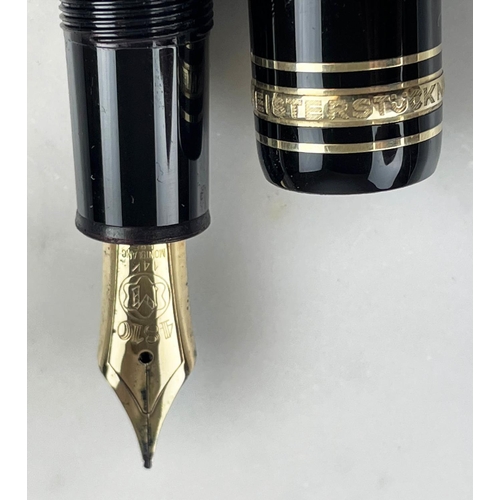 7 - MONT BLANC MEISTERSTUCK 146 FOUNTAIN PEN, 4810 585, 14k gold nib, black resin.