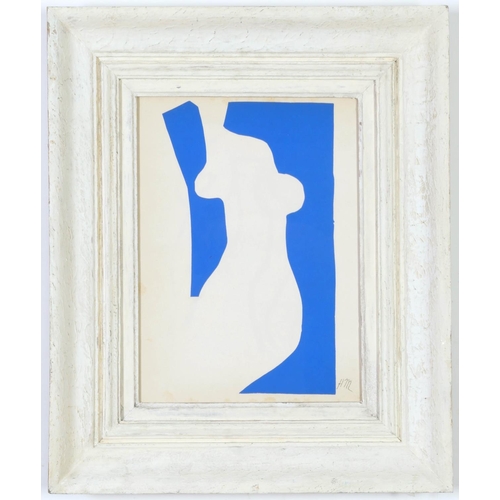 76 - HENRI MATISSE, Venus, Nu Bleu VII, original lithograph, singed in the plate, 1954 edition after Mati... 