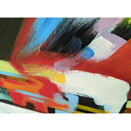 398 - CONTEMPORARY SCHOOL, the Piano, acrylic on canvas, 80.5cm x 79.5cm.