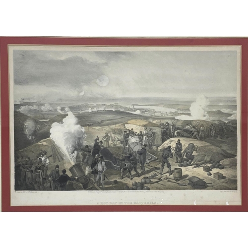 70 - TINTED LITHOGRAPHS OF THE CRIMEAN WAR, a set of seven, uniformly mounted and framed taken from 'the ... 