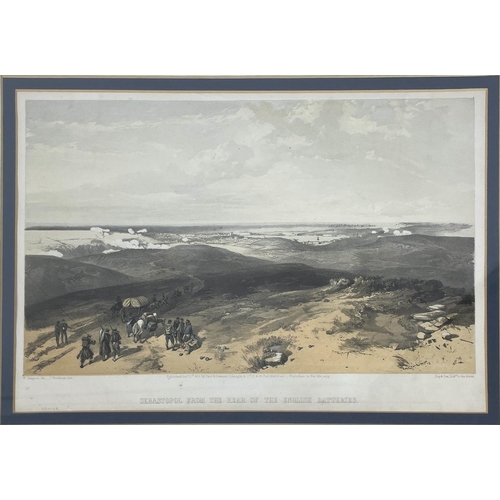 70 - TINTED LITHOGRAPHS OF THE CRIMEAN WAR, a set of seven, uniformly mounted and framed taken from 'the ... 