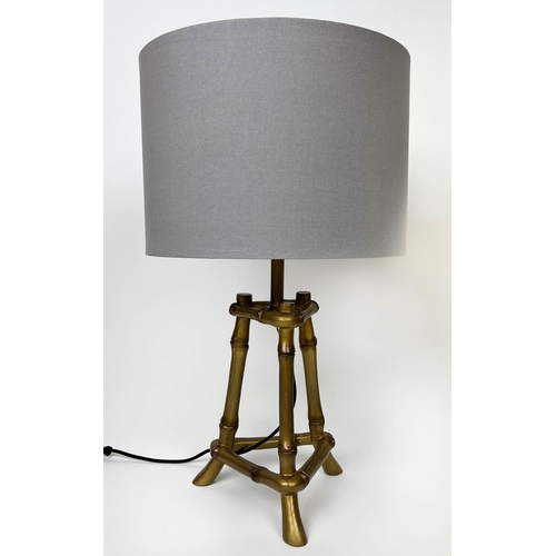 141 - TABLE LAMPS, a pair, Italian style faux bamboo, 53cm H. (2)