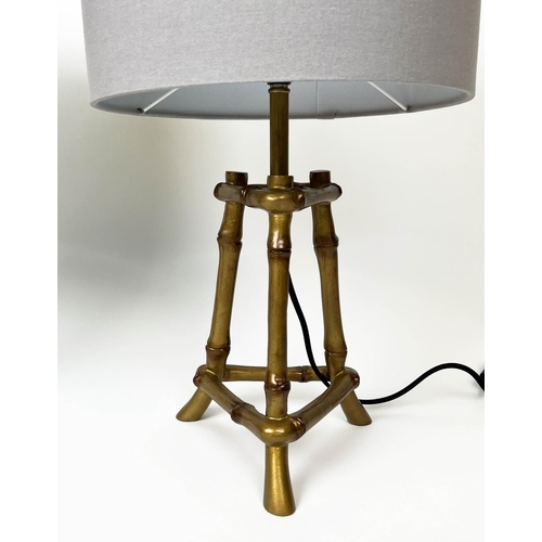 141 - TABLE LAMPS, a pair, Italian style faux bamboo, 53cm H. (2)