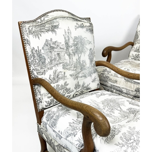 145 - OS DE MOUTON ARMCHAIRS, a pair, French late 19th century, 89cm H x 52cm W. (2)