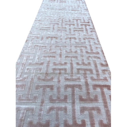 57 - CONTEMPORARY ART DECO DESIGN RUNNER, 300cm x 80cm.