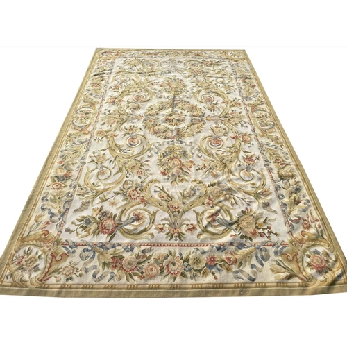 58 - AUBUSSON CARPET, 282cm x 175cm.