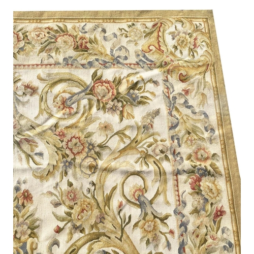 58 - AUBUSSON CARPET, 282cm x 175cm.