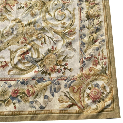 58 - AUBUSSON CARPET, 282cm x 175cm.