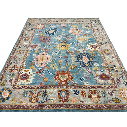 59 - CONTEMPORARY OUSHAK CARPET, 301cm x 240cm.