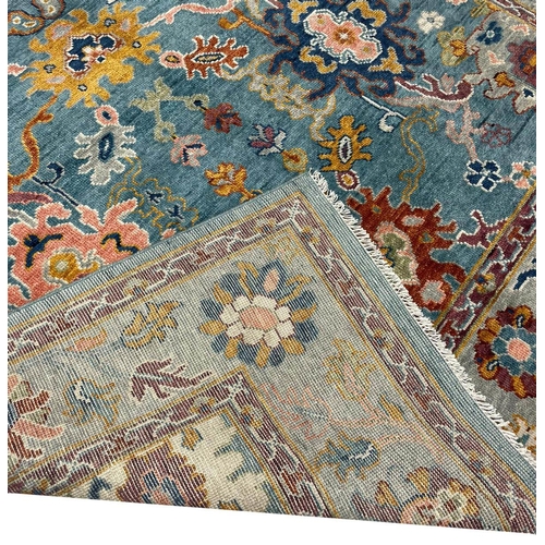 59 - CONTEMPORARY OUSHAK CARPET, 301cm x 240cm.