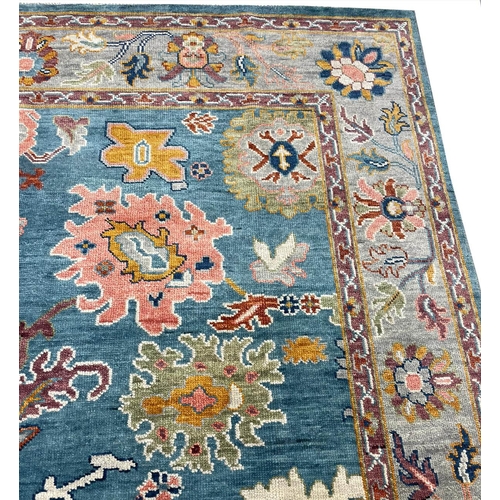 59 - CONTEMPORARY OUSHAK CARPET, 301cm x 240cm.