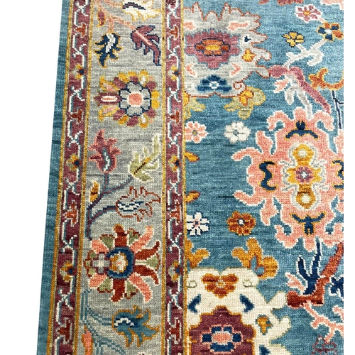 59 - CONTEMPORARY OUSHAK CARPET, 301cm x 240cm.