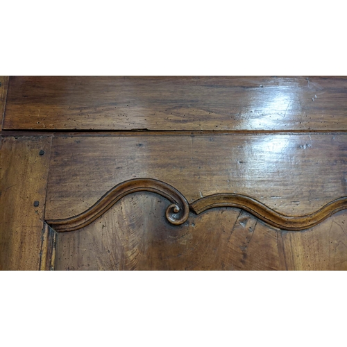 182 - ARMOIRE, 70cm D x 203cm H x 115cm W, French 18th century Provincial walnut with a panelled door.