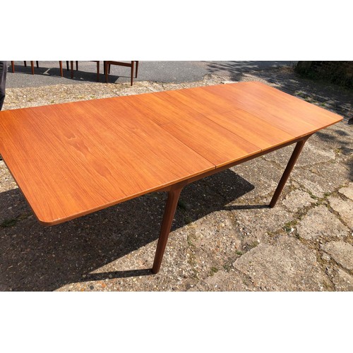 370 - MACINTOSH DINING TABLE, vintage mahogany extendable with two leaves, 159cm x 89cm x 74cm, at smalles... 