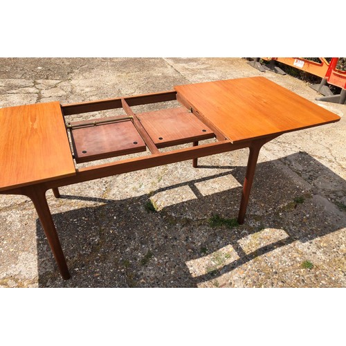 370 - MACINTOSH DINING TABLE, vintage mahogany extendable with two leaves, 159cm x 89cm x 74cm, at smalles... 