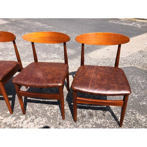 371 - DINING CHAIRS, 76cm H, a set of four, vintage 1960s, later weather upholstered seats. (4)