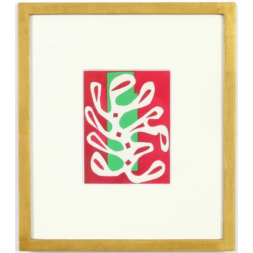 63 - HENRI MATISSE, a set of ten rare pochoir after the decoupage in an edition of 1000 published in Parr... 