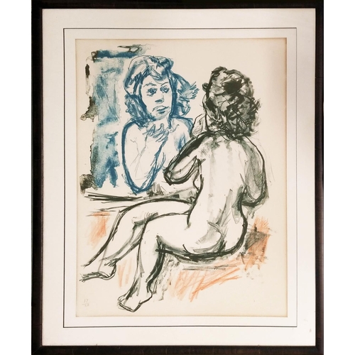 68 - EILEEN COOPER RA  (B1953), 'Two Women' screen print, numbered in pencil 17/20, framed. (Subject to A... 