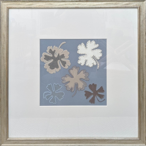 74 - TROWBRIDGE GALLERY EMBROIDERY, framed and glazed, 82cm x 83cm.