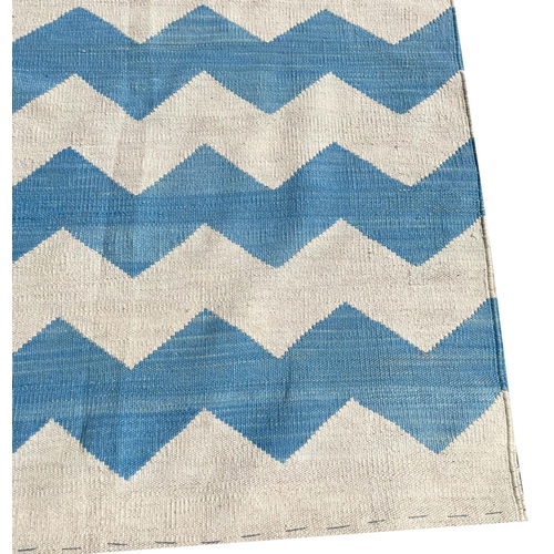 92 - CONTEMPORARY KILIM, 225cm x 175cm.