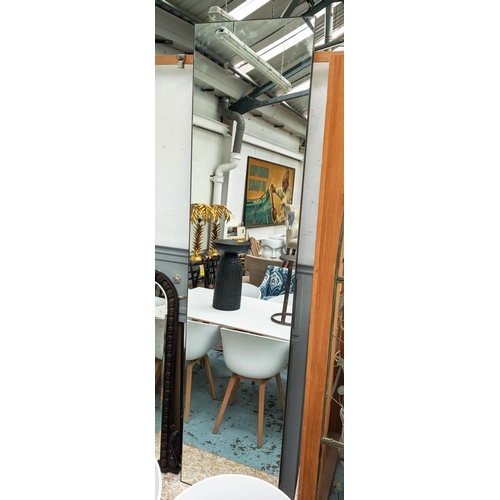 321 - WALL MIRROR, 63cm x 260cm L, contemporary slim line design.