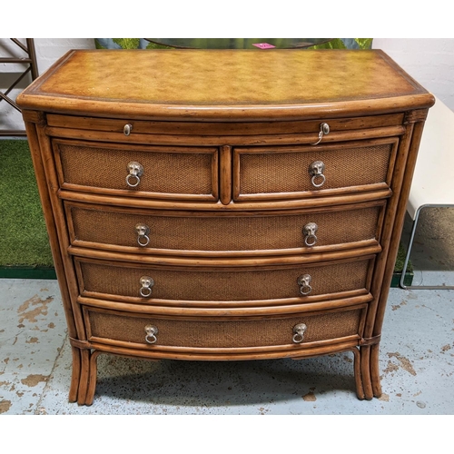 424 - MAITLAND SMITH STYLE CHEST OF DRAWERS, 50cm D x 87cm W x 90cm.