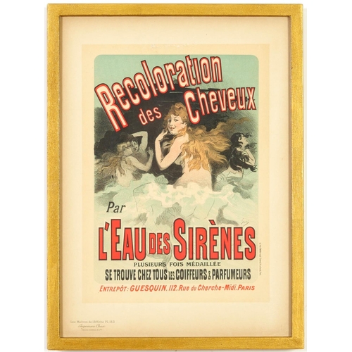 105 - MAITRES DE L'AFFICHE, a set of nine plates, lithographs 1890s, L'affiche Imprimerie Chaix, 99cm x 28... 