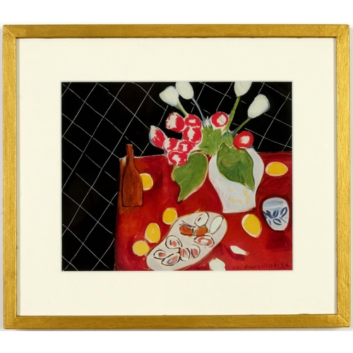 112 - HENRI MATISSE, a set of four still life studies, off set lithographs, signed in the plate, 31.5cm x ... 