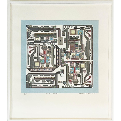 121 - EDUARDO PAOLOZZI (1924-2005) 'Lunes Domingo', silkscreen print, signed and dated 1980, edition 9/100... 