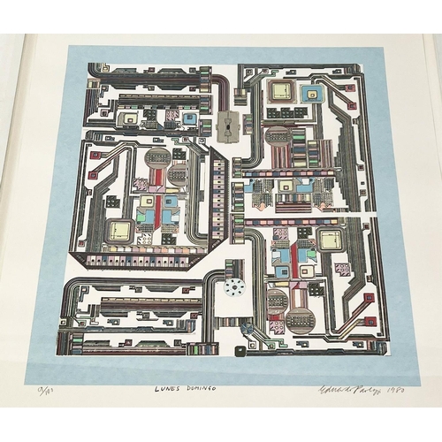 121 - EDUARDO PAOLOZZI (1924-2005) 'Lunes Domingo', silkscreen print, signed and dated 1980, edition 9/100... 