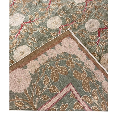 122 - FINE WILLIAM MORRIS DESIGN CARPET, 360cm x 267cm, Arts and Crafts inspired.