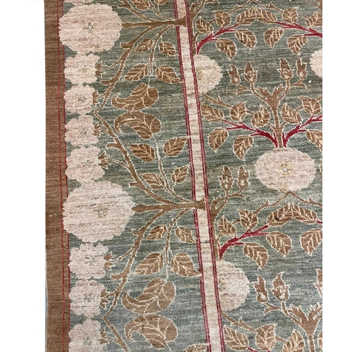 122 - FINE WILLIAM MORRIS DESIGN CARPET, 360cm x 267cm, Arts and Crafts inspired.