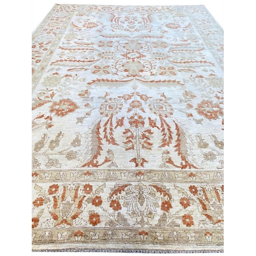 124 - ANATOLIAN OUSHAK CARPET, 417cm x 285cm.