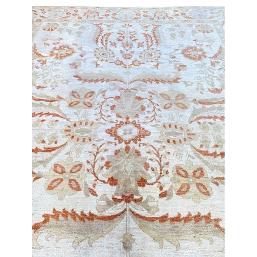 124 - ANATOLIAN OUSHAK CARPET, 417cm x 285cm.