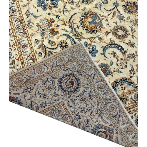 127 - FINE PERSIAN KURK KASHAN CARPET, 430cm x 315cm, all over design.