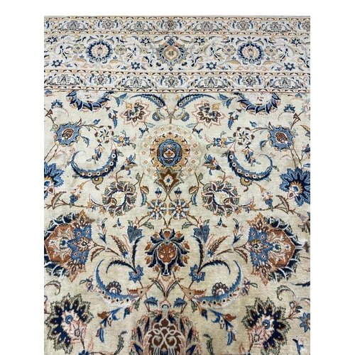 127 - FINE PERSIAN KURK KASHAN CARPET, 430cm x 315cm, all over design.