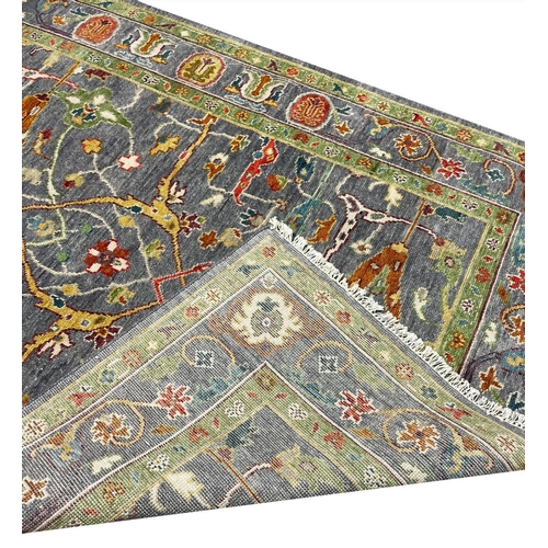 136 - FINE CONTEMPORARY GAROUS DESIGN CARPET, 278cm x 182cm.