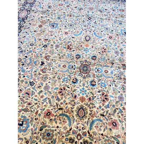 137 - FINE LAHORE MOHTASHAN DESIGN CARPET, 350cm x 250cm.