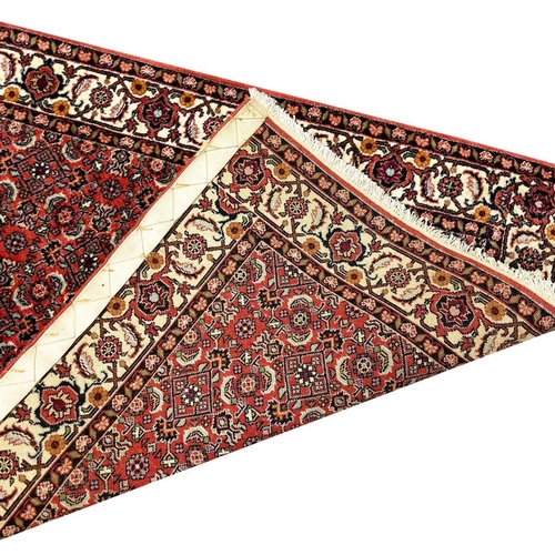 138 - FINE PERSIAN BIJAR RUNNER, 291cm x 87cm.