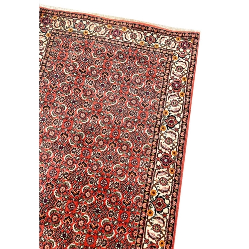 138 - FINE PERSIAN BIJAR RUNNER, 291cm x 87cm.