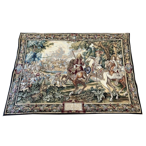 146 - FLEMISH DESIGN TAPESTRY, 130cm x 184cm.