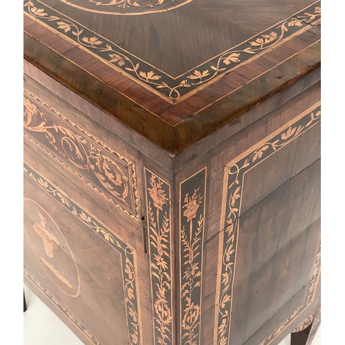 180 - LOMBARDY COMMODE, late 18th century North Italian walnut, Kingwood and satinwood marquetry, circa 18... 