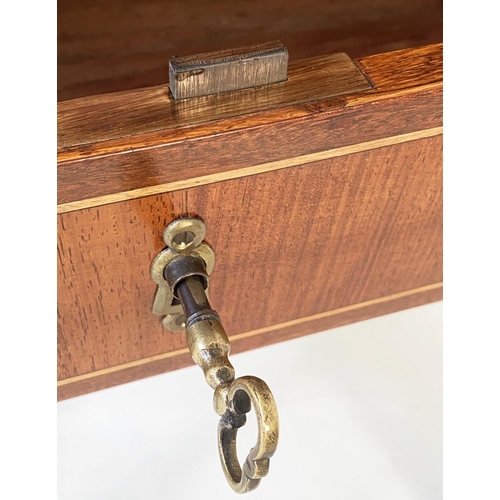 207 - BONHOUR DE JOUR, early 20th century French kingwood and marquetry with faux book cupboards fold out ... 