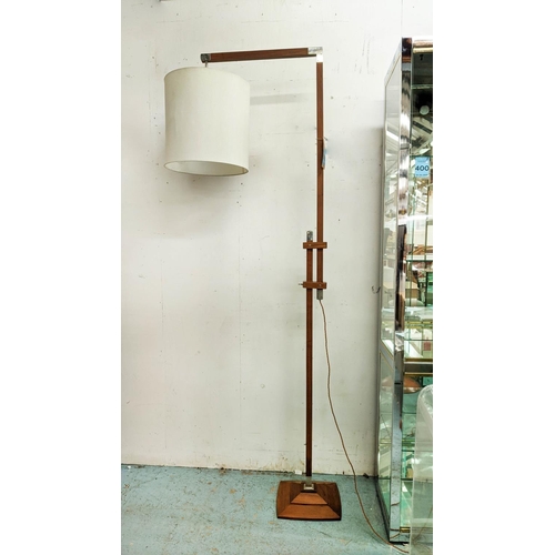 303 - LINLEY FLOOR LAMP, by David Linley, with shape, height adjustable, 208cm H at tallest.