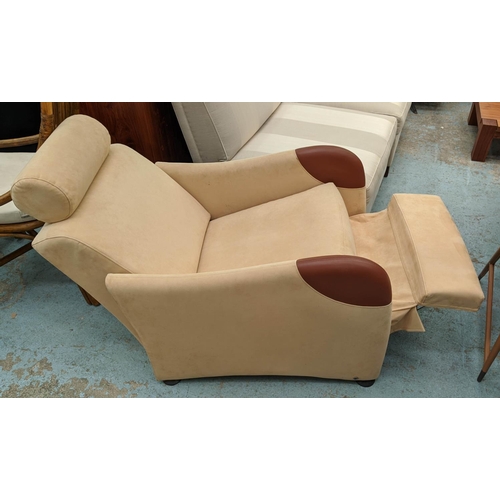 340 - LIGNE ROSET PETITE SIESTE CHAIR, by Claude Brisson, 70cm W, reclining.